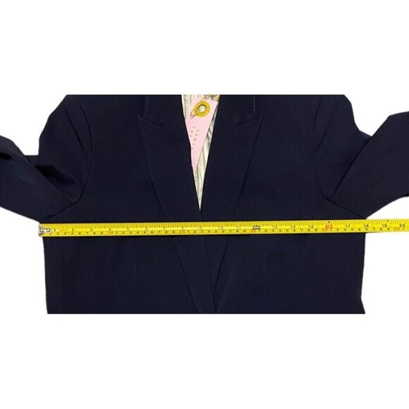 Tanya Taylor sz 2 Blazer Blue Striped Classic Preppy Designer Tailered Office - Picture 6 of 9